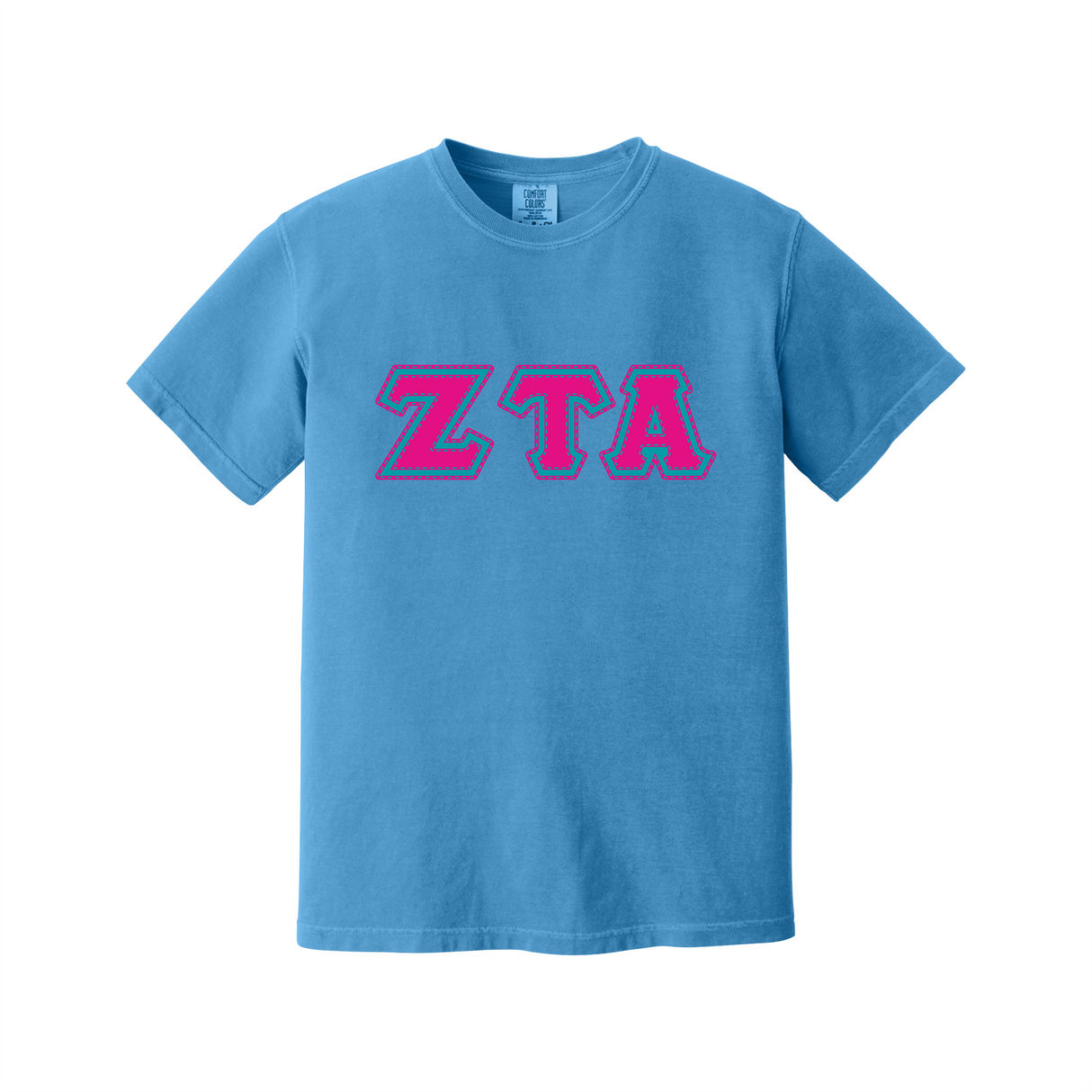 Greek Letters Heavyweight Ring Spun Tee