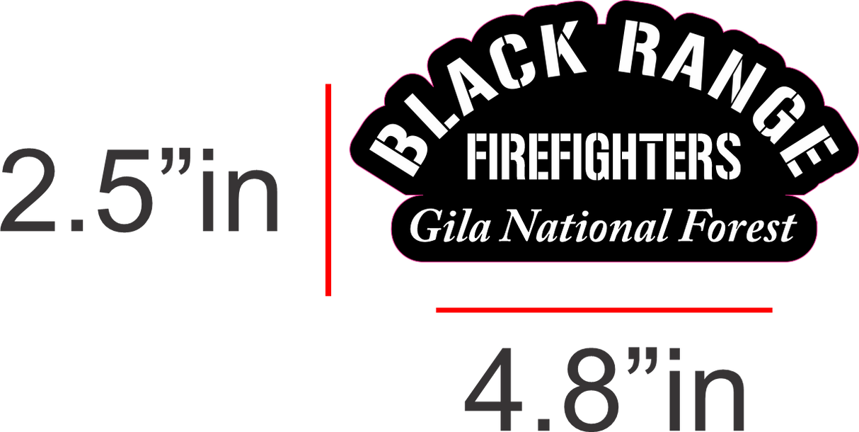 Black Range Fire Decal