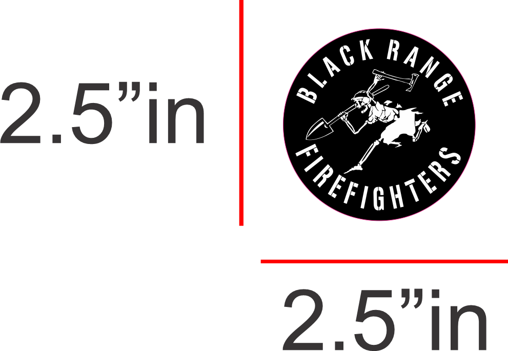 Black Range Fire Decal