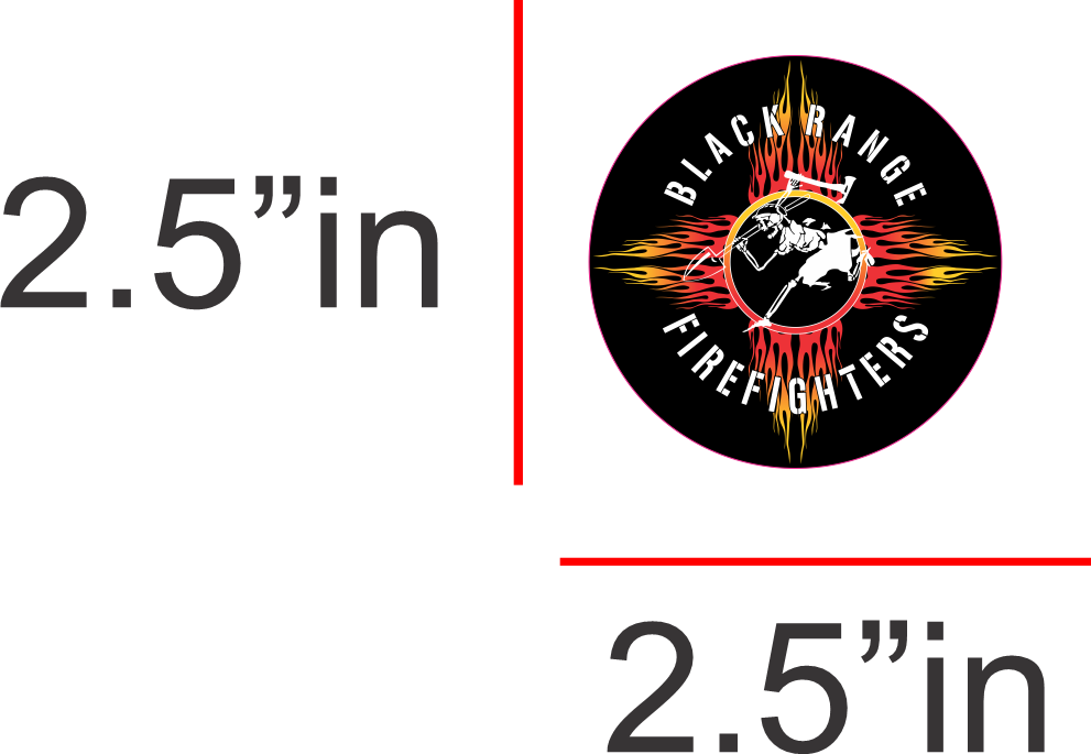 Black Range Fire Decal