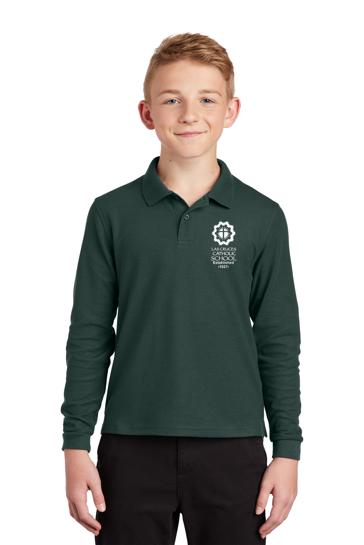 LCCS Elementary Youth Uniform Long-Sleeve Polo