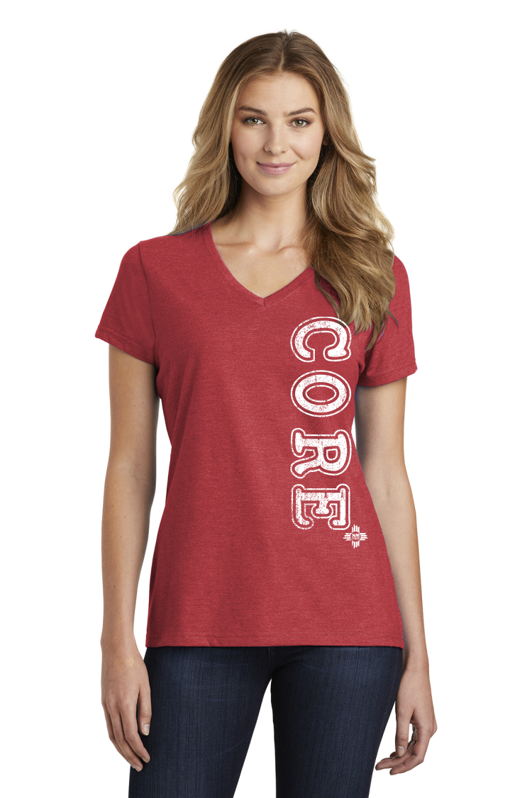 NMSU CORE Women's V-Neck Cotton Tee