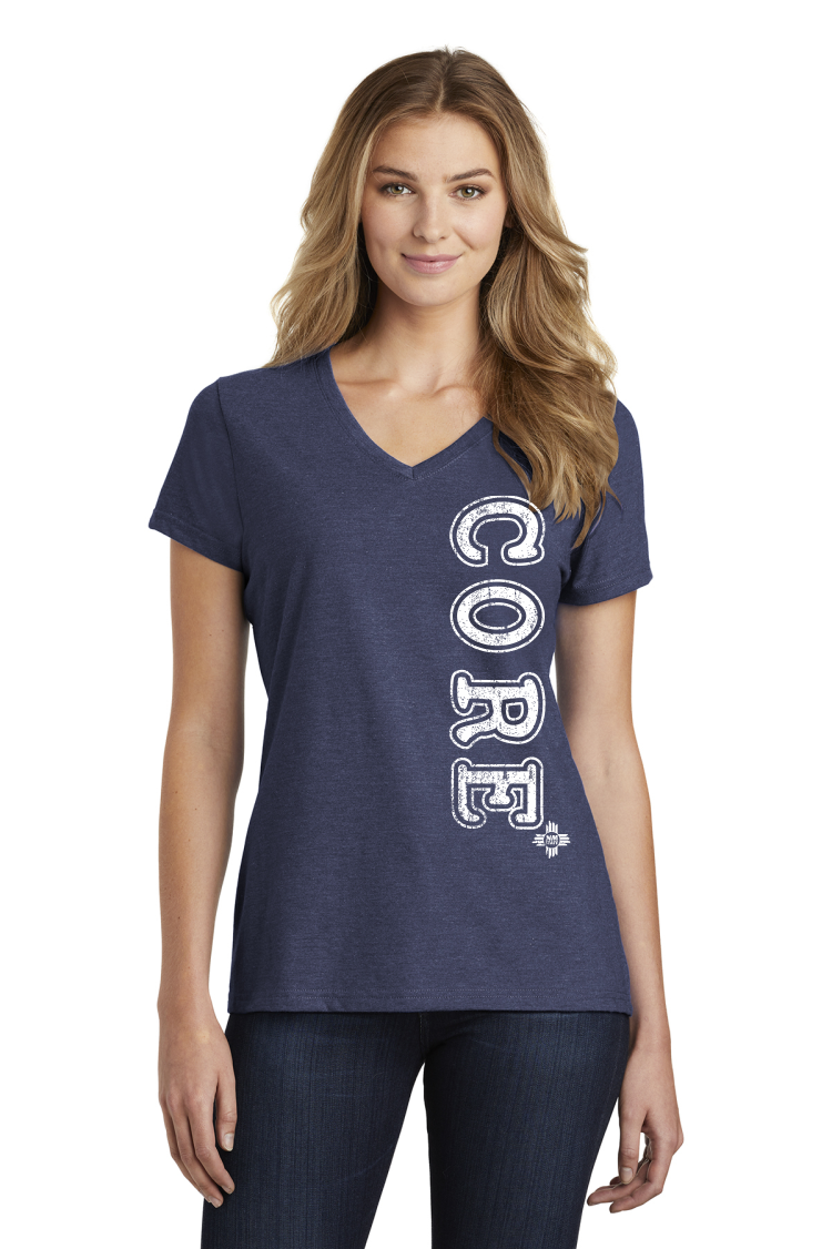NMSU CORE Women's V-Neck Cotton Tee