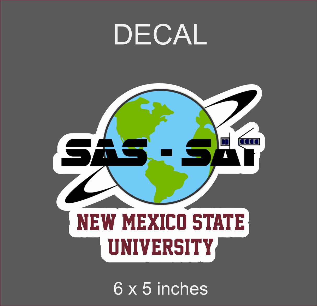 NMSU Nanosatellite Club SAS-SAT Decal