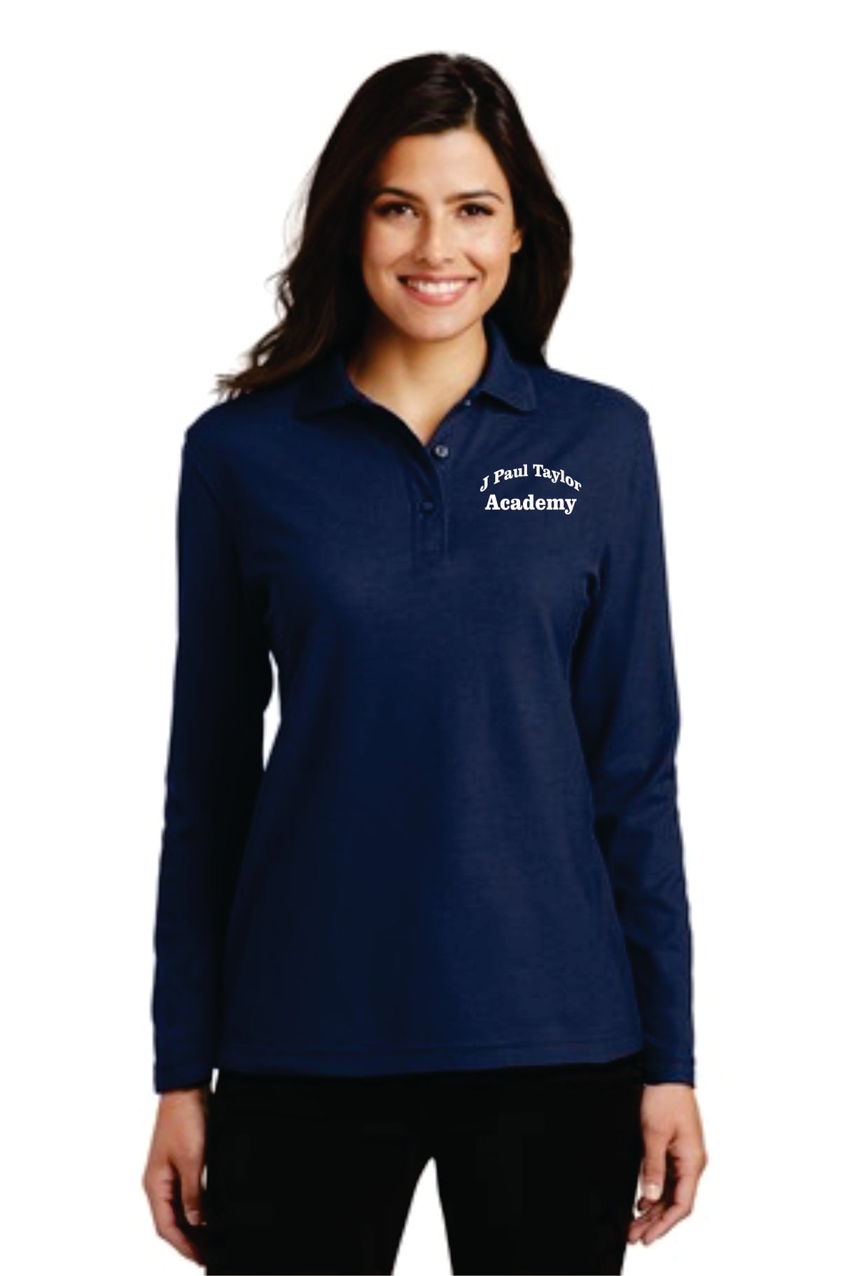 J. Paul Taylor Academy Ladies' Long-Sleeved Uniform Polo