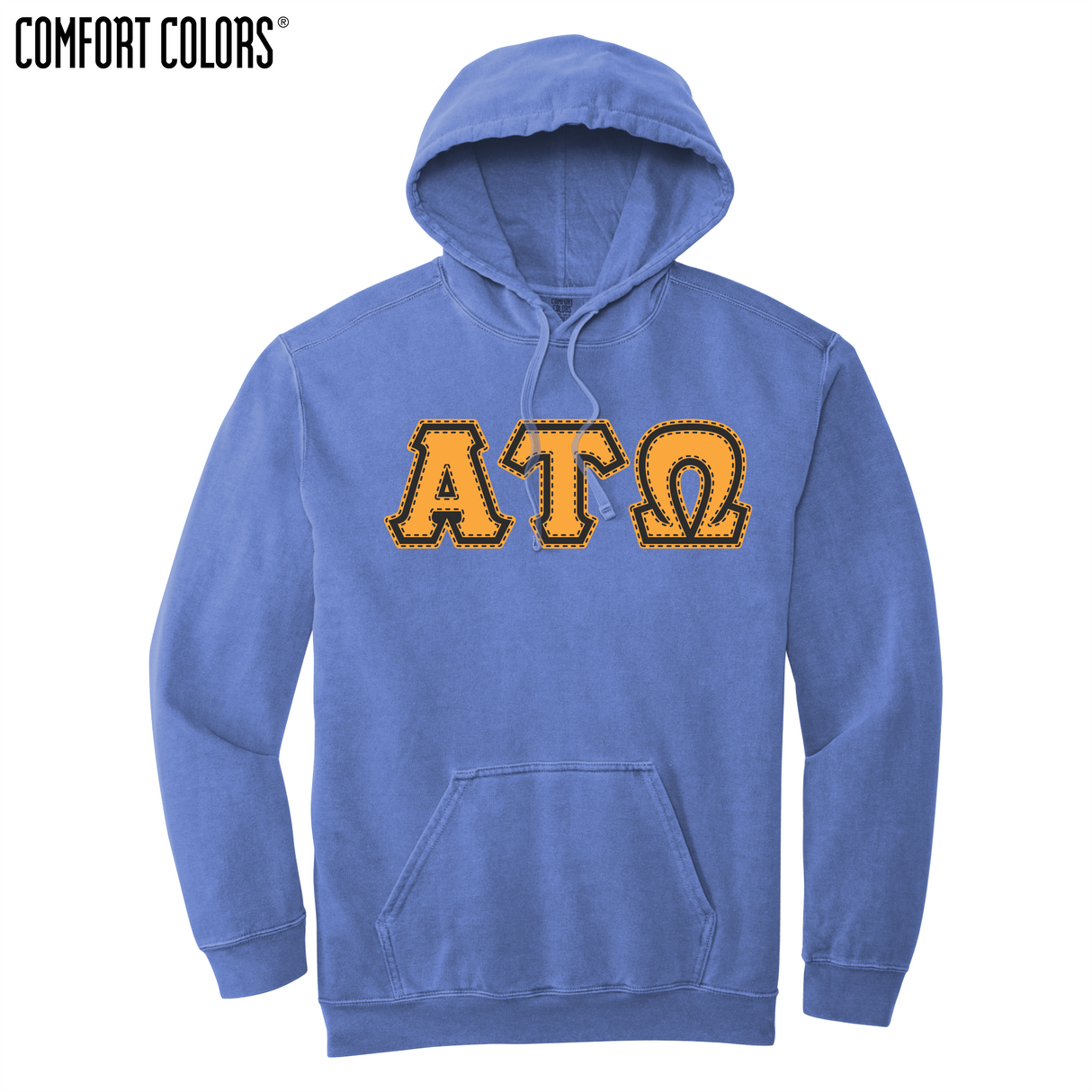 Greek Letters Ring-Spun Hoodie