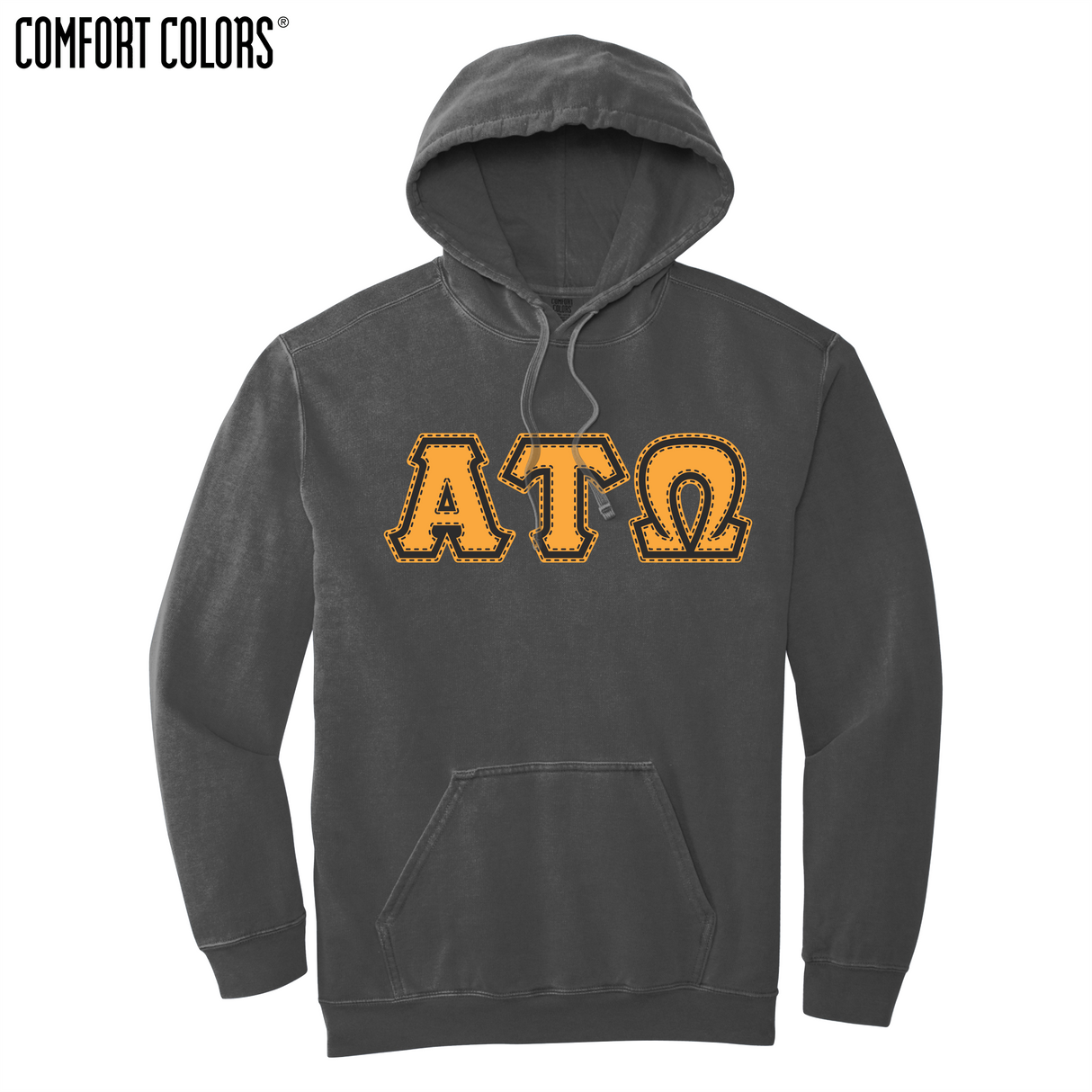 Greek Letters Ring-Spun Hoodie