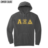 Greek Letters Ring-Spun Hoodie