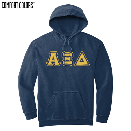 Greek Letters Ring-Spun Hoodie