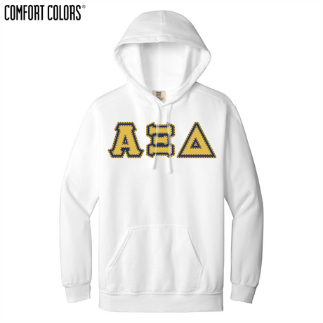 Greek Letters Ring-Spun Hoodie