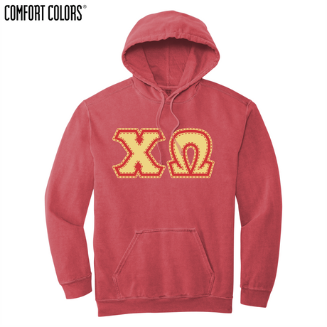 Greek Letters Ring-Spun Hoodie