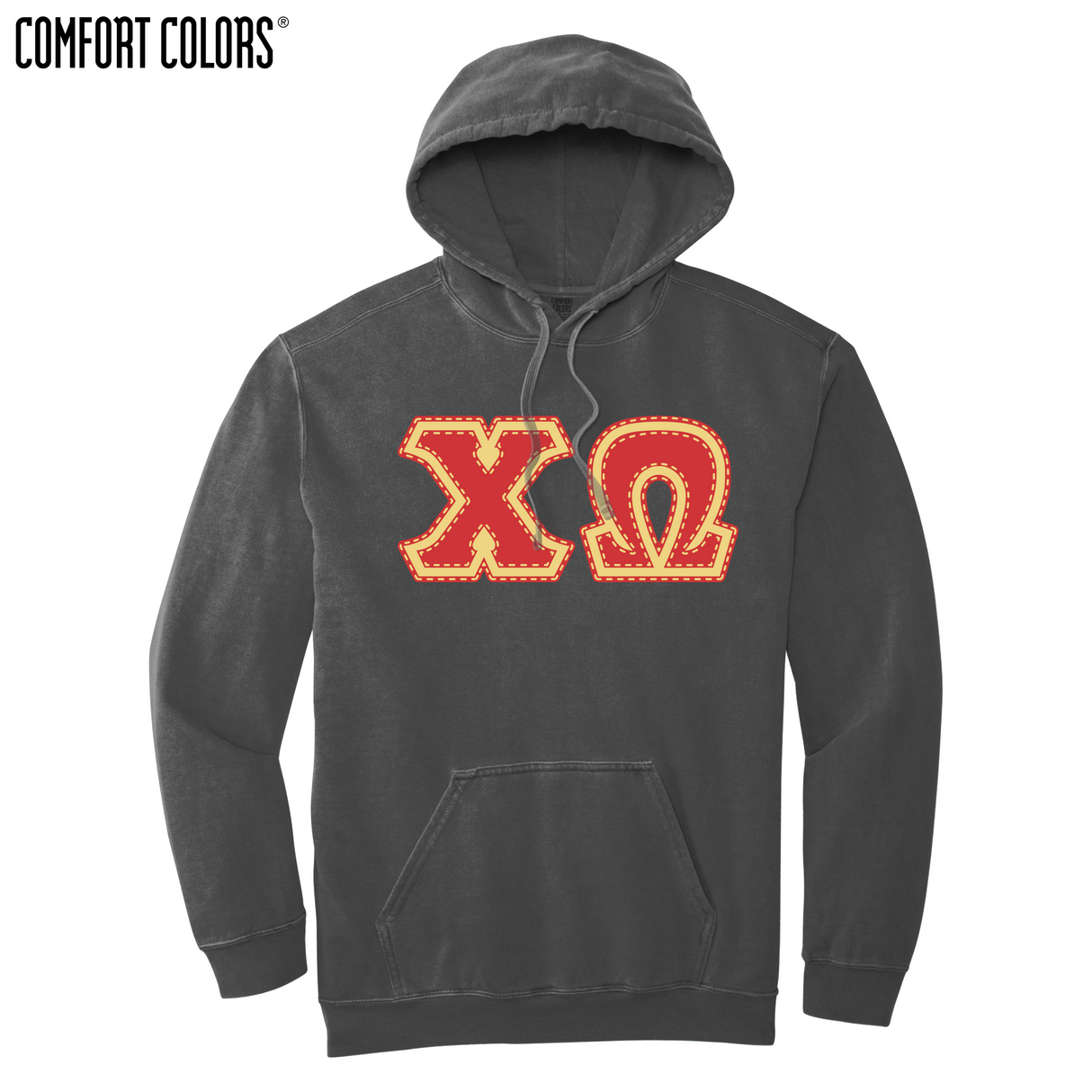 Greek Letters Ring-Spun Hoodie