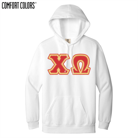 Greek Letters Ring-Spun Hoodie