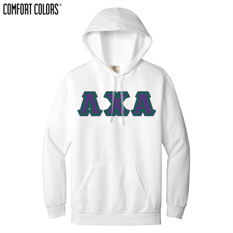 Greek Letters Ring-Spun Hoodie