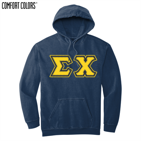 Greek Letters Ring-Spun Hoodie