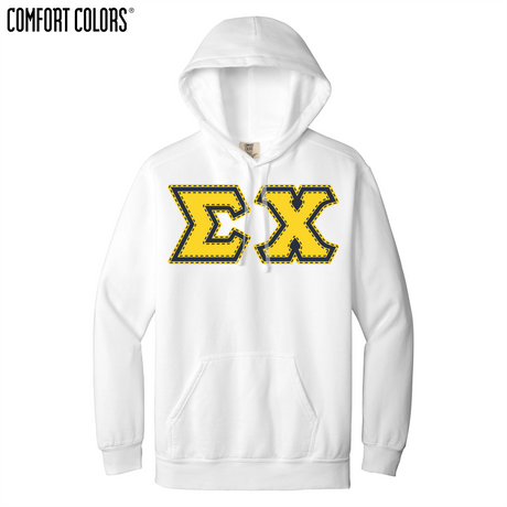Greek Letters Ring-Spun Hoodie