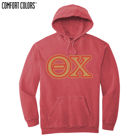 Greek Letters Ring-Spun Hoodie