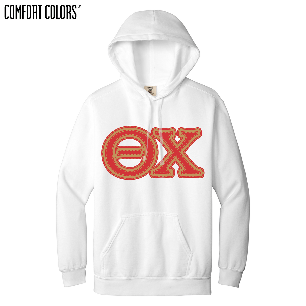 Greek Letters Ring-Spun Hoodie