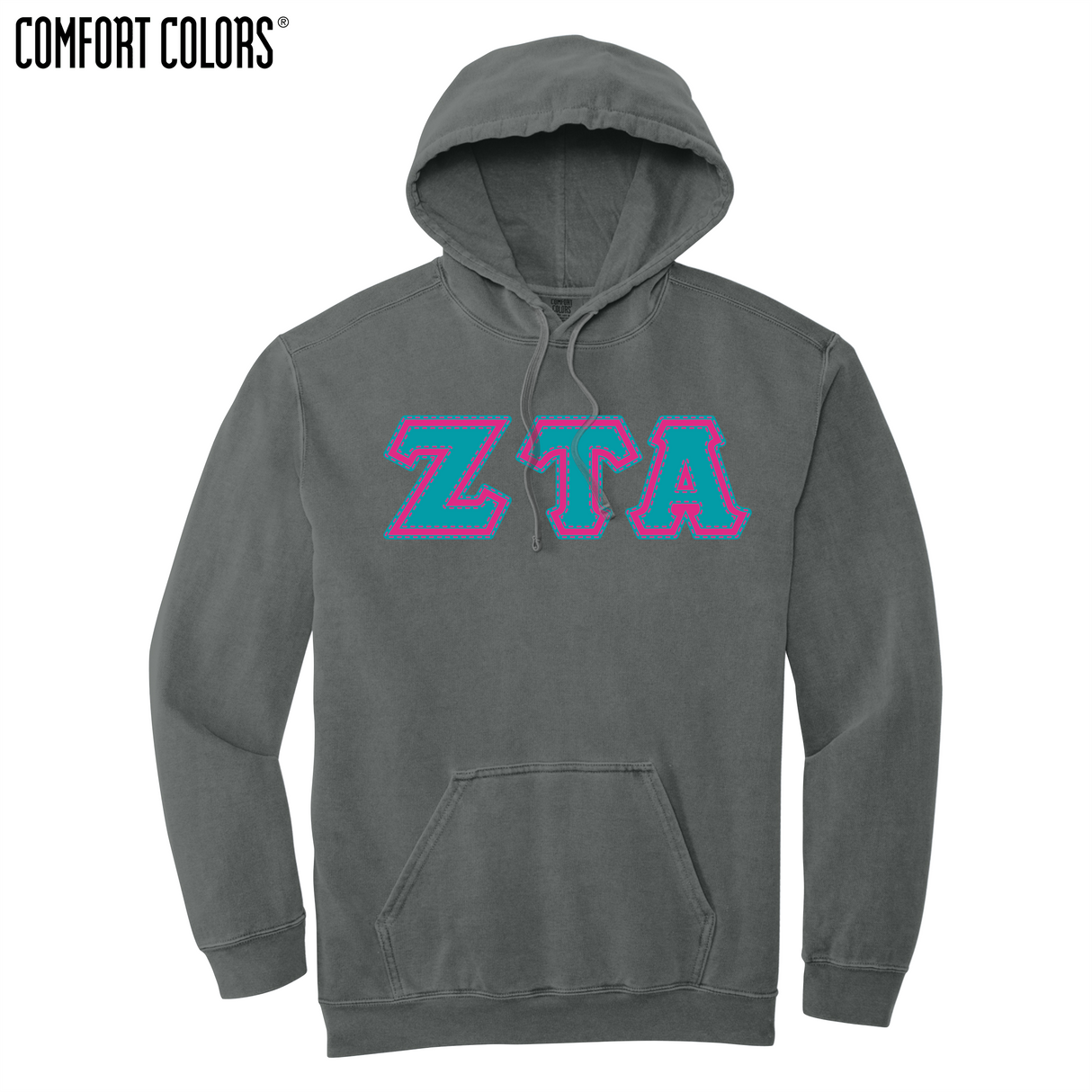 Greek Letters Ring-Spun Hoodie