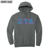 Greek Letters Ring-Spun Hoodie