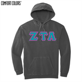 Greek Letters Ring-Spun Hoodie