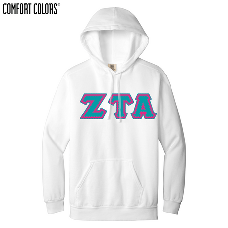 Greek Letters Ring-Spun Hoodie