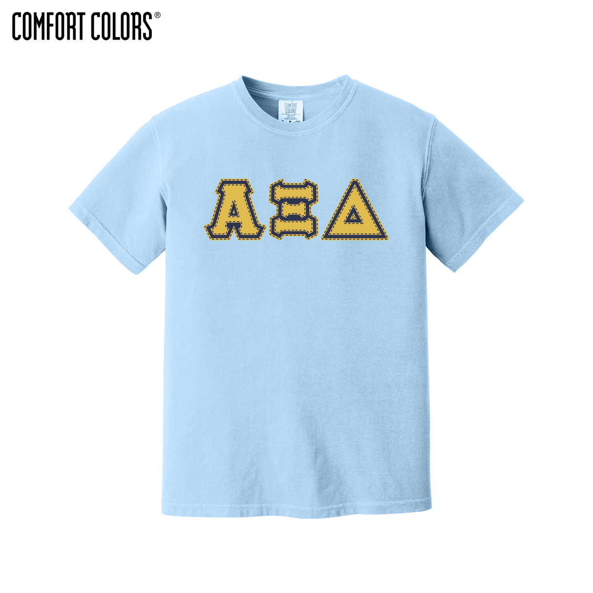 Greek Letters Heavyweight Ring Spun Tee