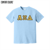 Greek Letters Heavyweight Ring Spun Tee