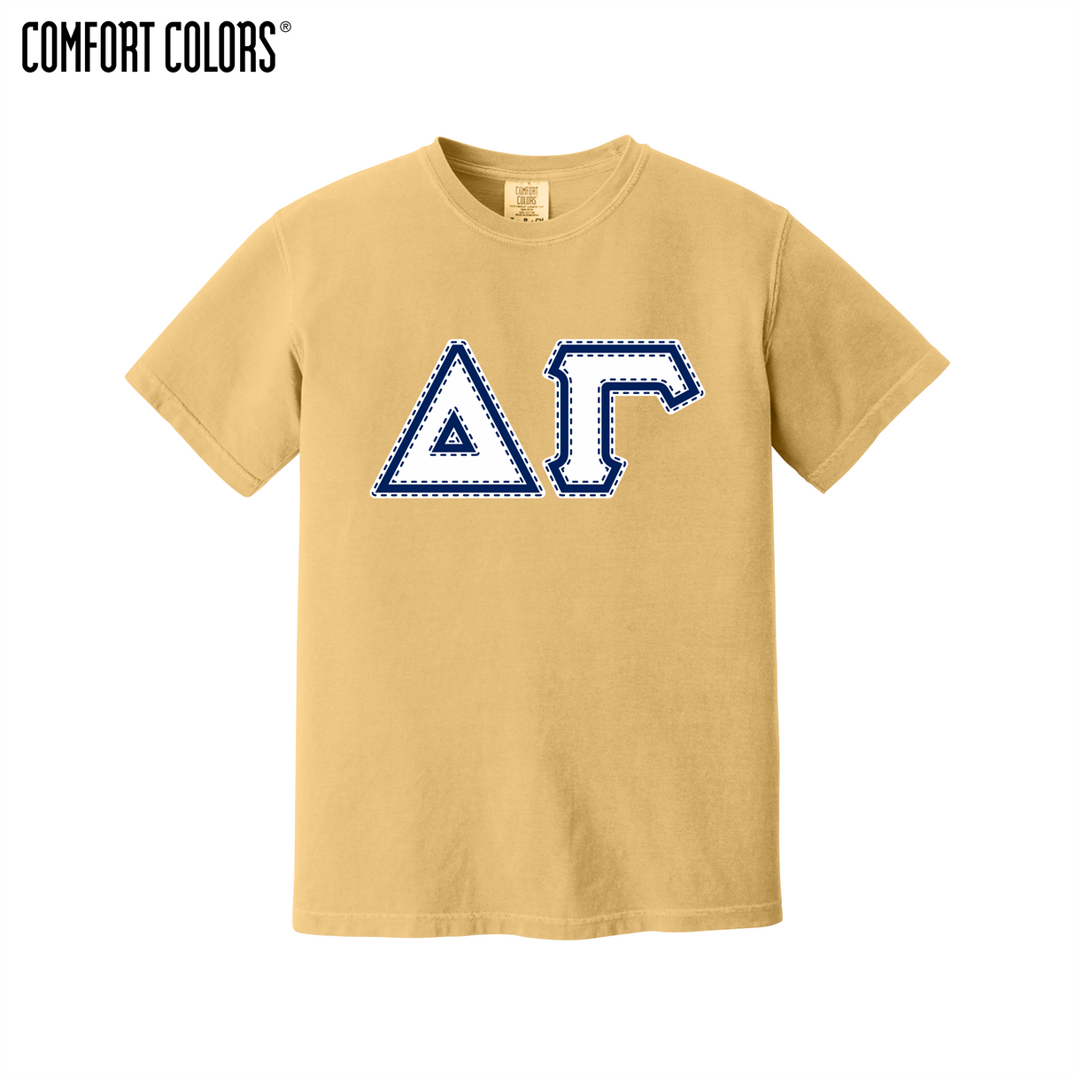 Greek Letters Heavyweight Ring Spun Tee