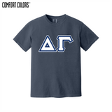 Greek Letters Heavyweight Ring Spun Tee