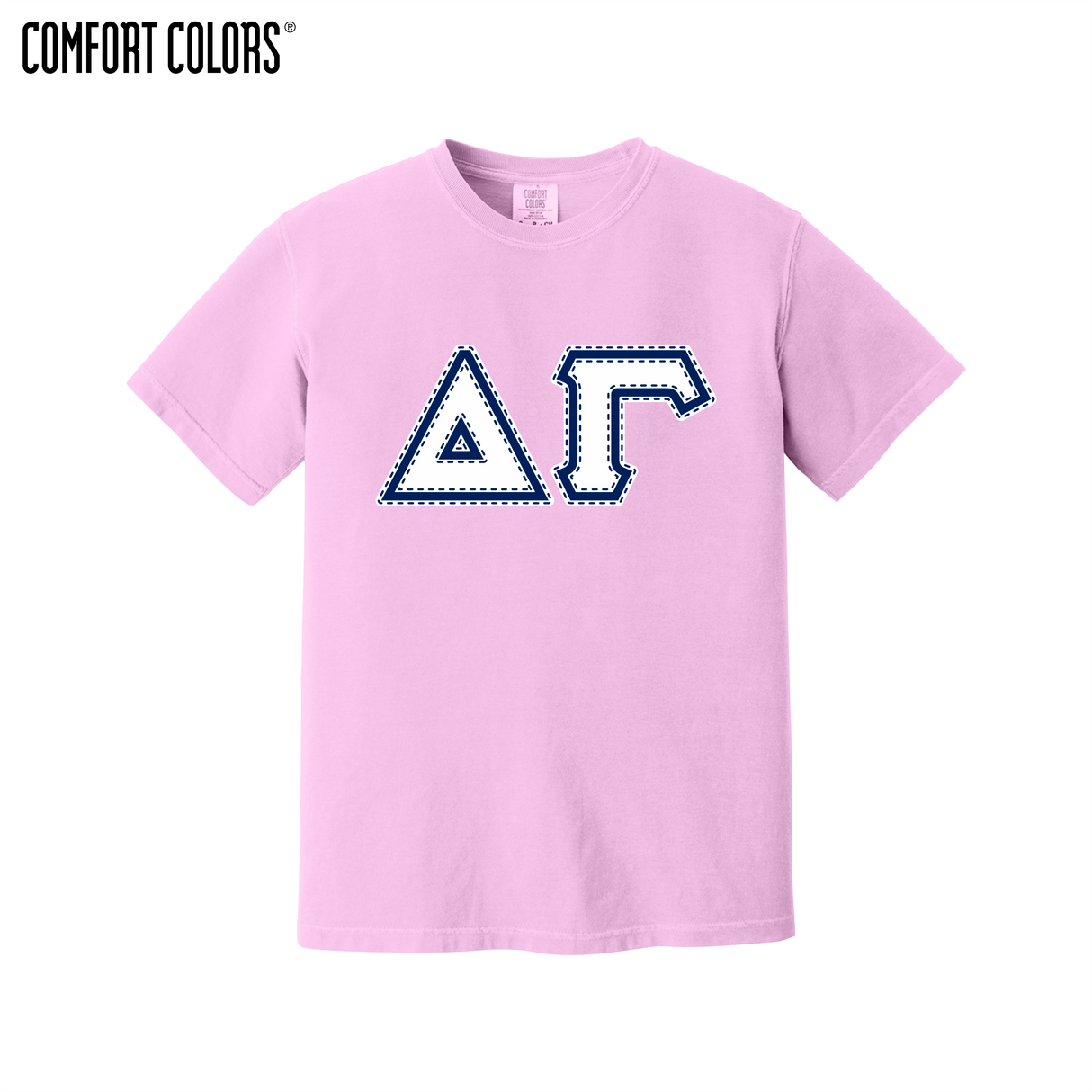 Greek Letters Heavyweight Ring Spun Tee