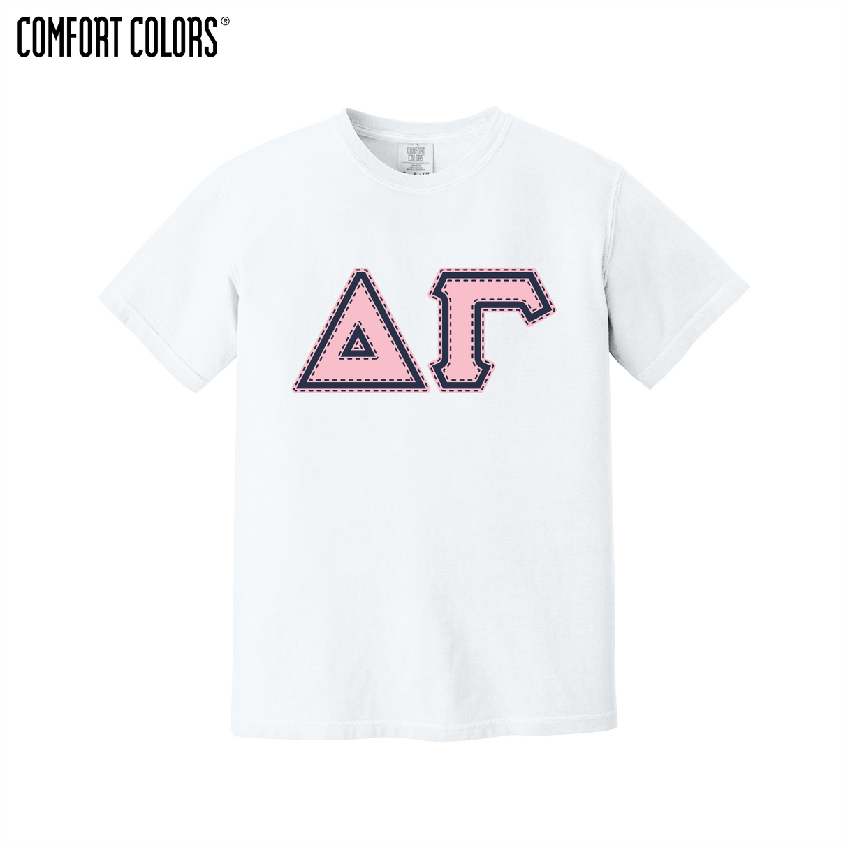 Greek Letters Heavyweight Ring Spun Tee