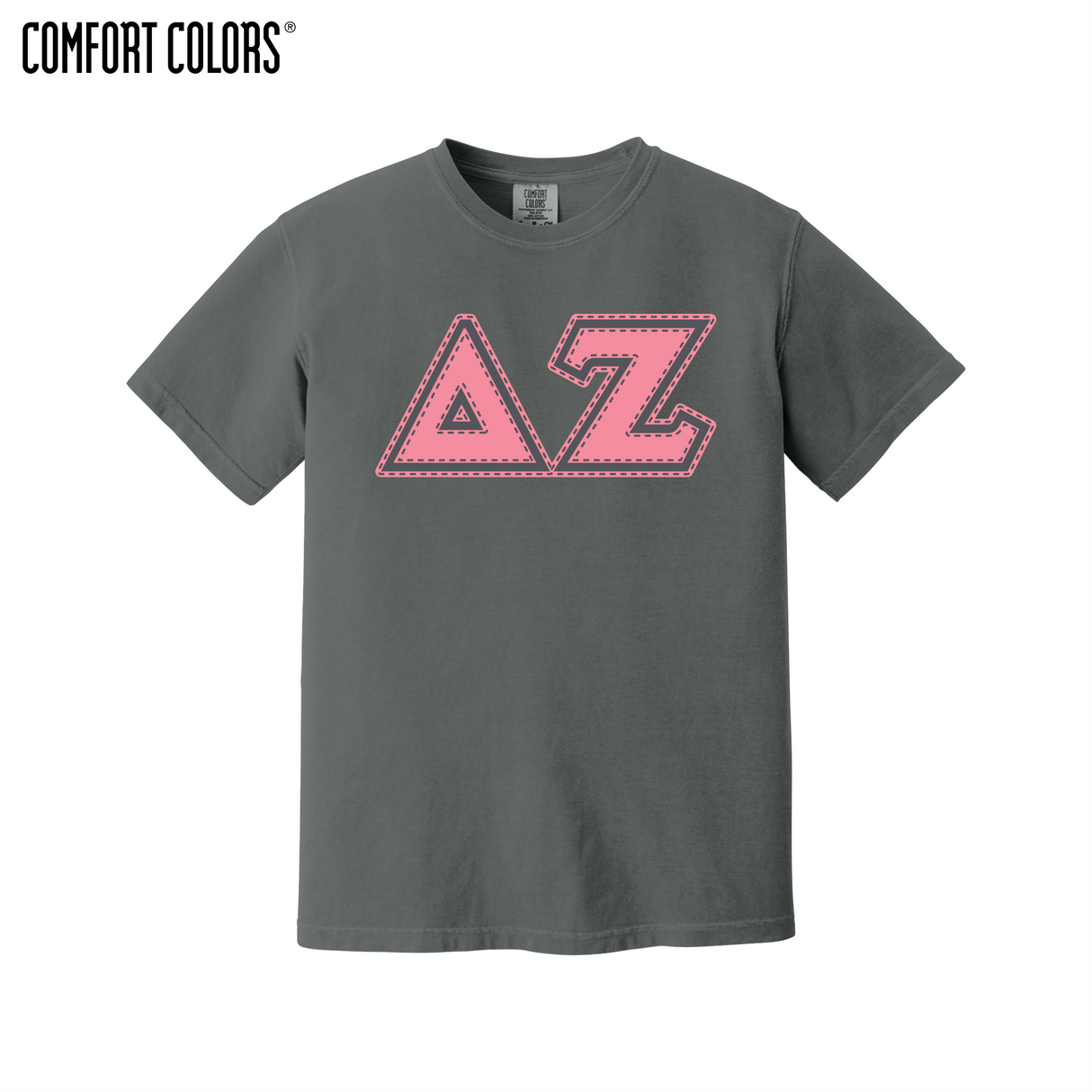 Greek Letters Heavyweight Ring Spun Tee