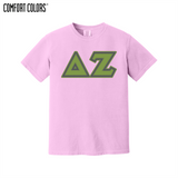 Greek Letters Heavyweight Ring Spun Tee