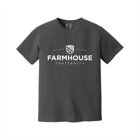 Greek Letters Heavyweight Ring Spun Tee