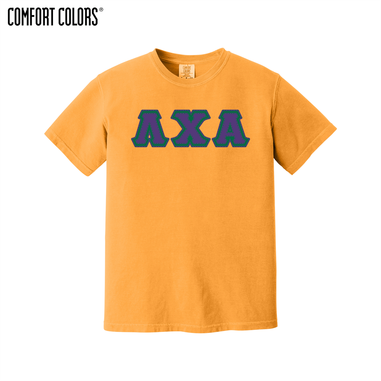 Greek Letters Heavyweight Ring Spun Tee