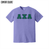 Greek Letters Heavyweight Ring Spun Tee