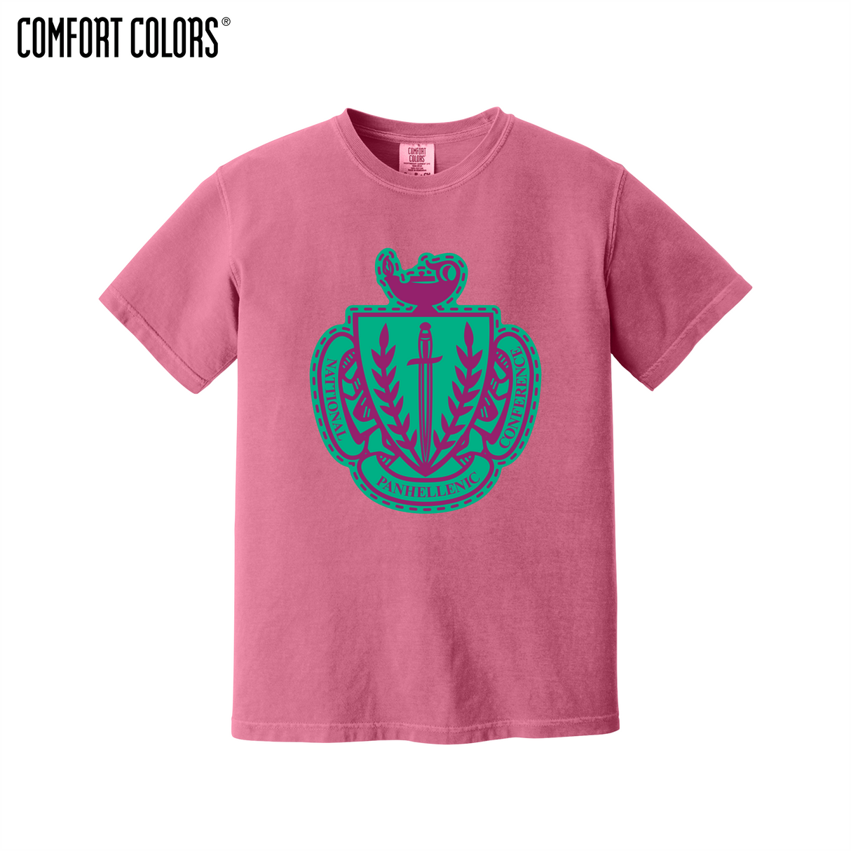 Greek Letters Heavyweight Ring Spun Tee
