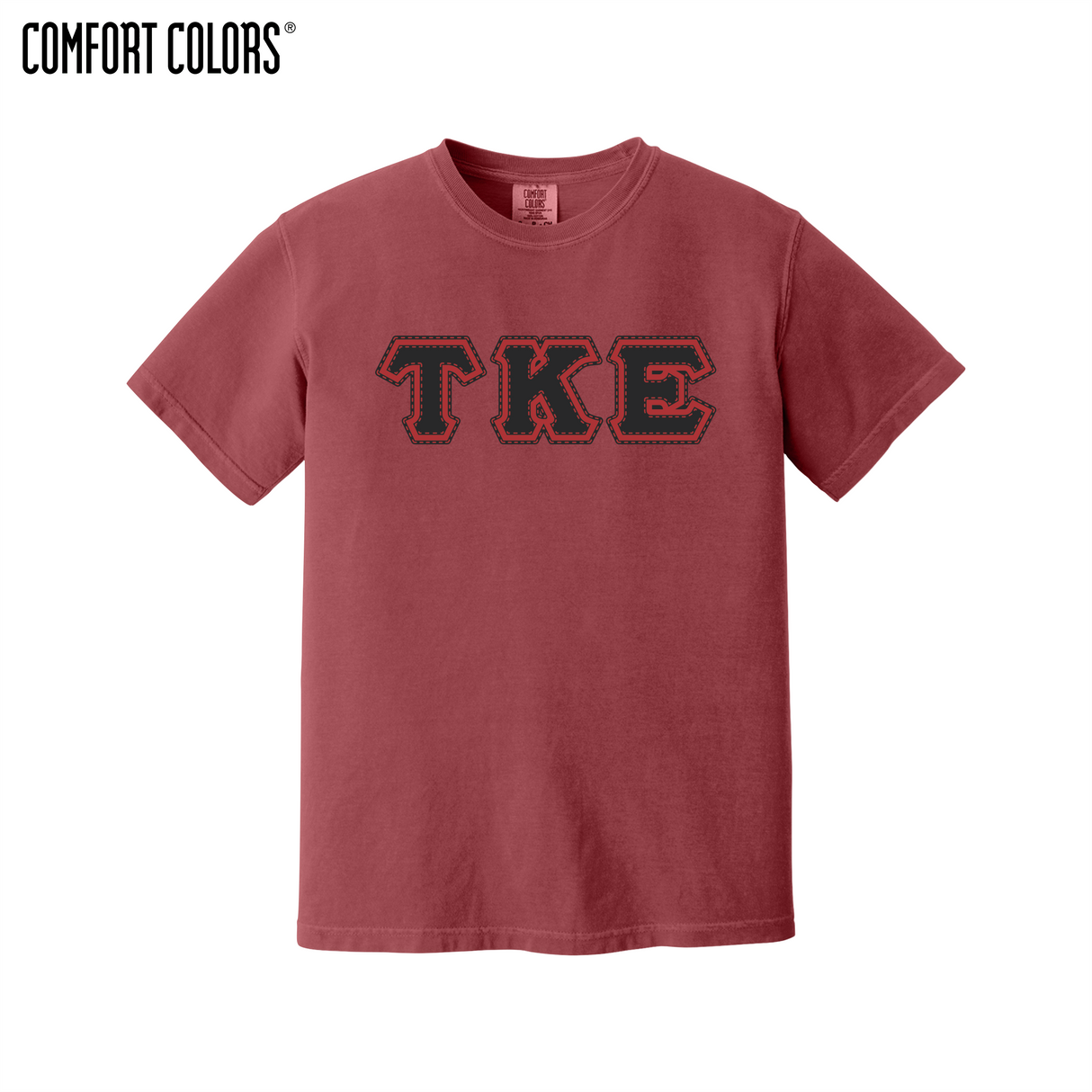 Greek Letters Heavyweight Ring Spun Tee