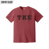 Greek Letters Heavyweight Ring Spun Tee