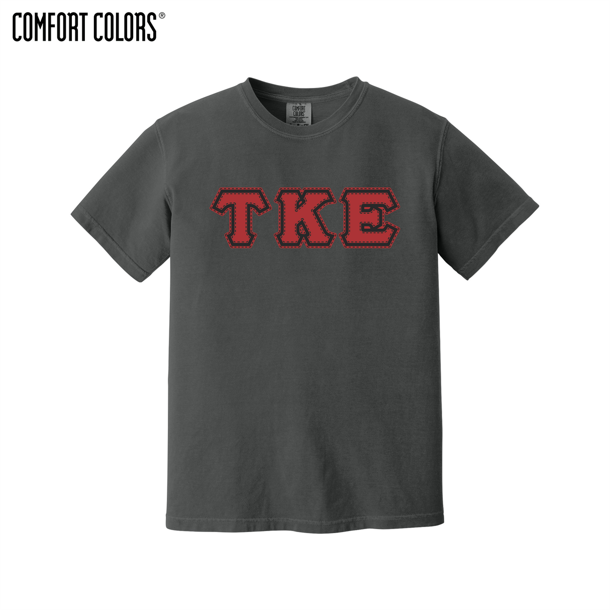 Greek Letters Heavyweight Ring Spun Tee