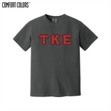 Greek Letters Heavyweight Ring Spun Tee