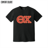 Greek Letters Heavyweight Ring Spun Tee