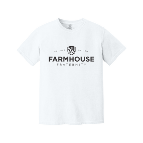 Greek Letters Heavyweight Ring Spun Tee