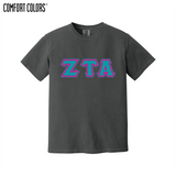 Greek Letters Heavyweight Ring Spun Tee