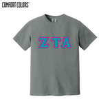 Greek Letters Heavyweight Ring Spun Tee