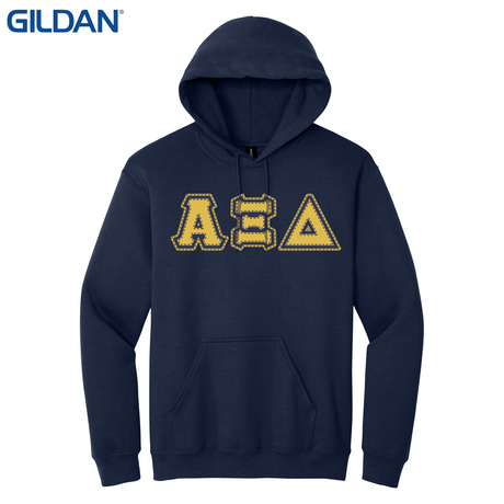 Greek Letters Pullover Hoodie