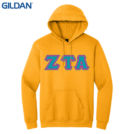 Greek Letters Pullover Hoodie