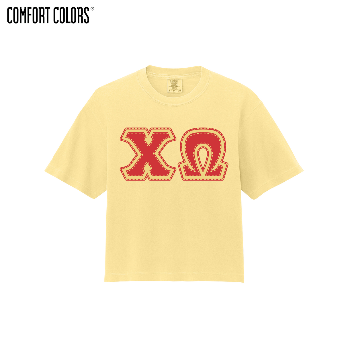 Greek Letters  Women’s Heavyweight Boxy Tee