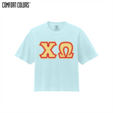 Greek Letters  Women’s Heavyweight Boxy Tee